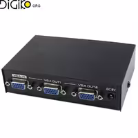 اسپلیتر 1 به 2 VGA با فرکانس 200 هرتز