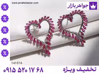 گوشواره قلب محصول ویژه جواهربازار