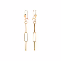 قیمت گوشواره طلای 18 عیار بان گالری مدل مینیمال مشخصات