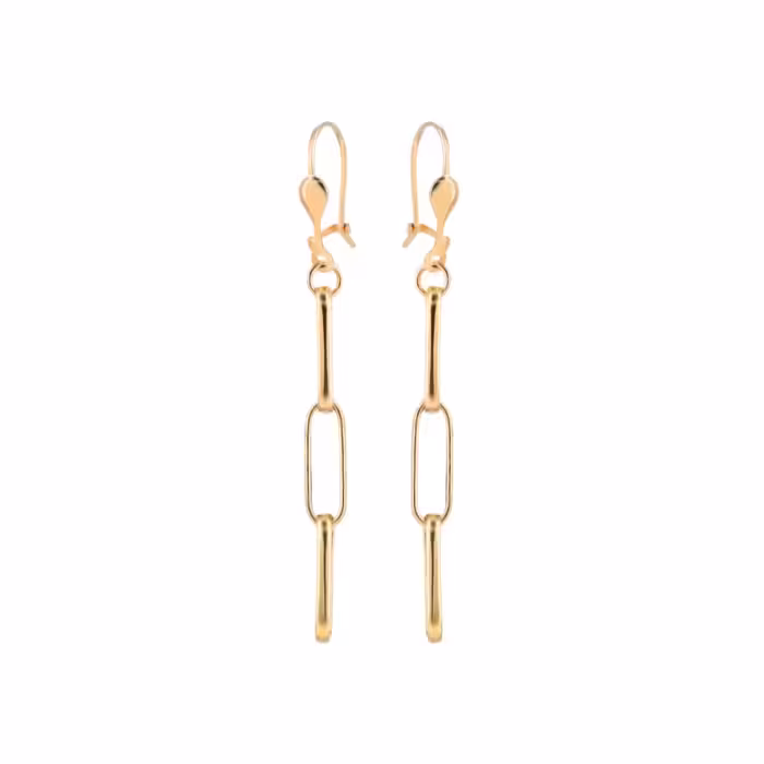 قیمت گوشواره طلای 18 عیار بان گالری مدل مینیمال مشخصات