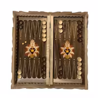 تخته نرد تمام منبت طرح گل