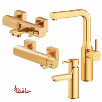 ست شیرالات شودر مدل یونیک طلایی