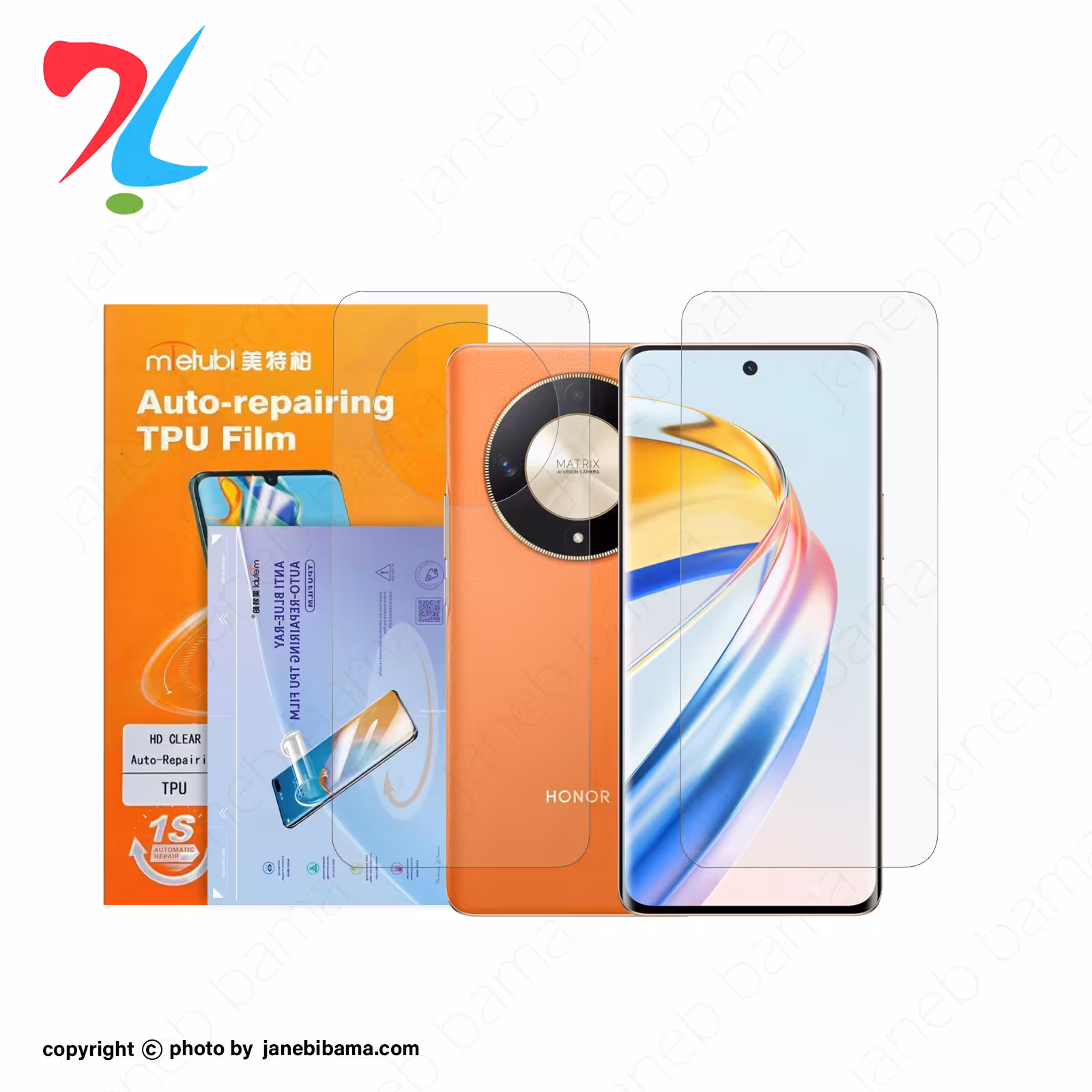 گلس شیائومی x9 b مدل نانو هیدروژل شفاف برند میتوبل-جلو