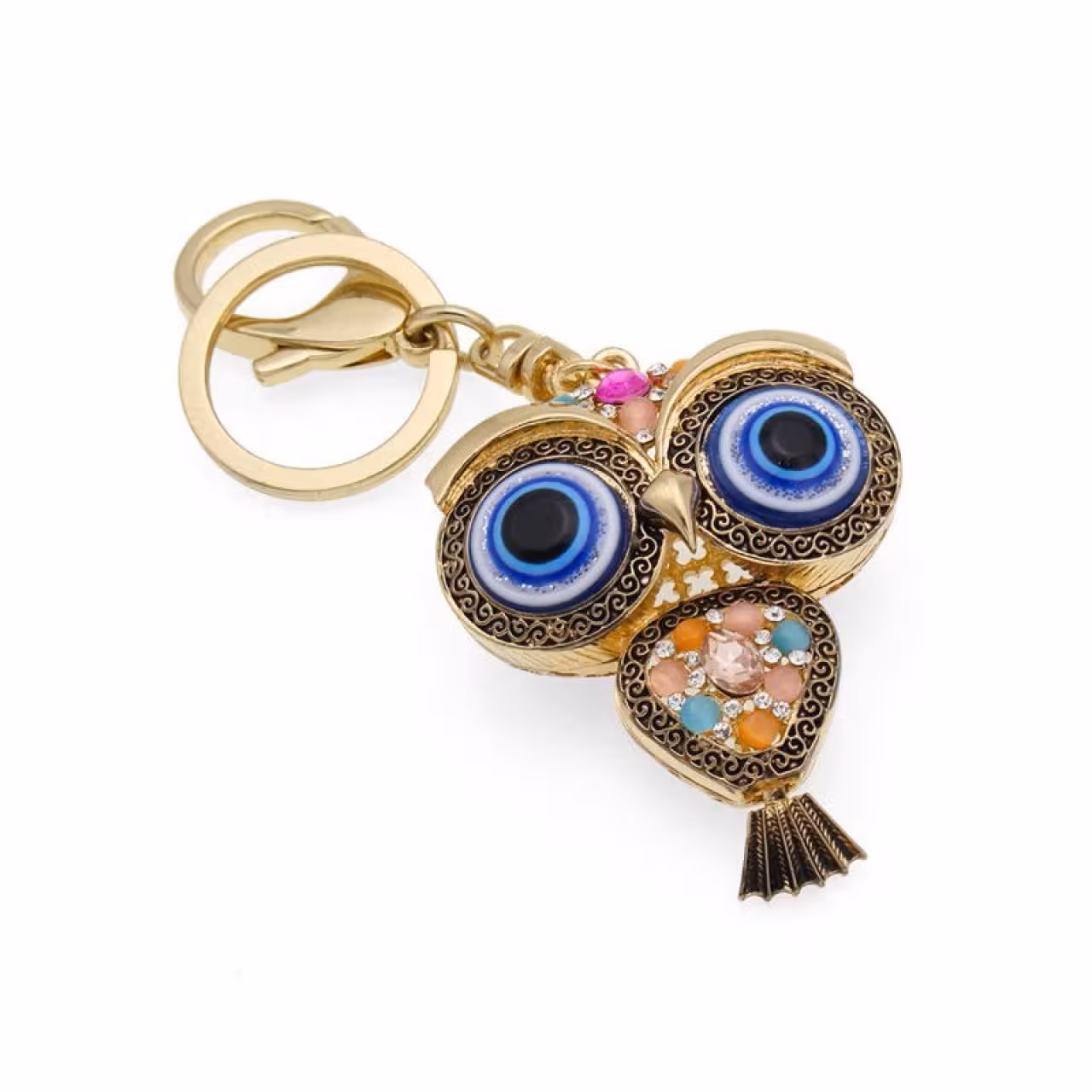 جاکلیدی فانتزی لوکس طلایی مدل جغد