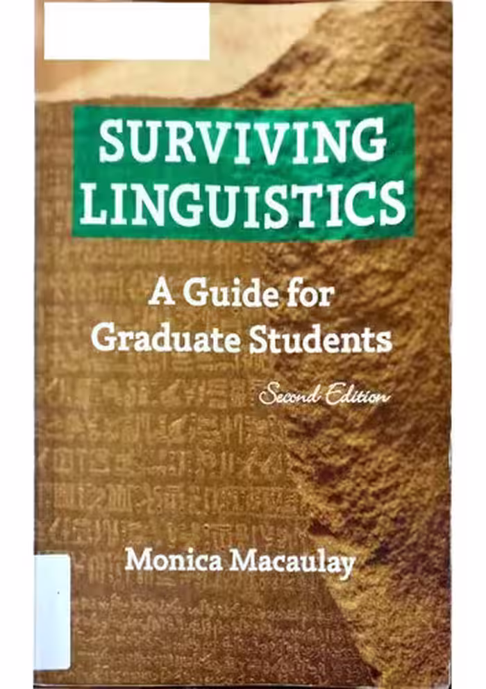 خرید و دانلود نسخه کامل کتاب Surviving Linguistics: A Guide for Graduate Students