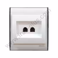 شبکه دوسوکت cat6 cat6 مدل ایران 2008 سفید