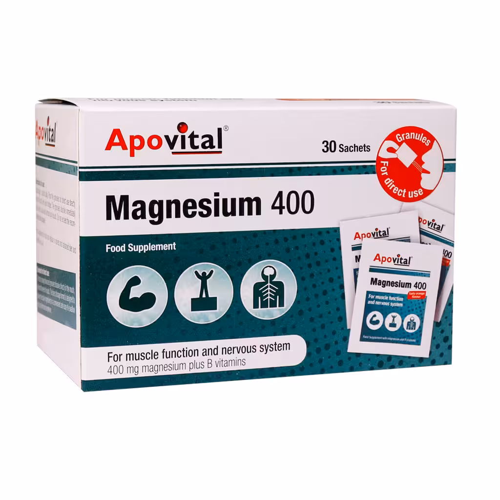ساشه منیزیم 400 آپوویتال 30 عدد | Apovital Magnesium 400 Sachets