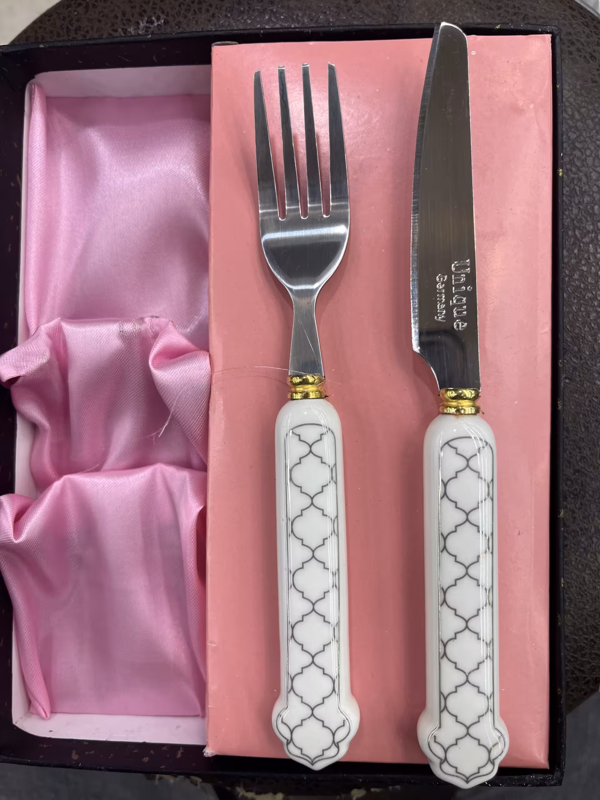 کارد و چنگال میوه خوری 12 پارچه یونیک طرح جدید کد 3