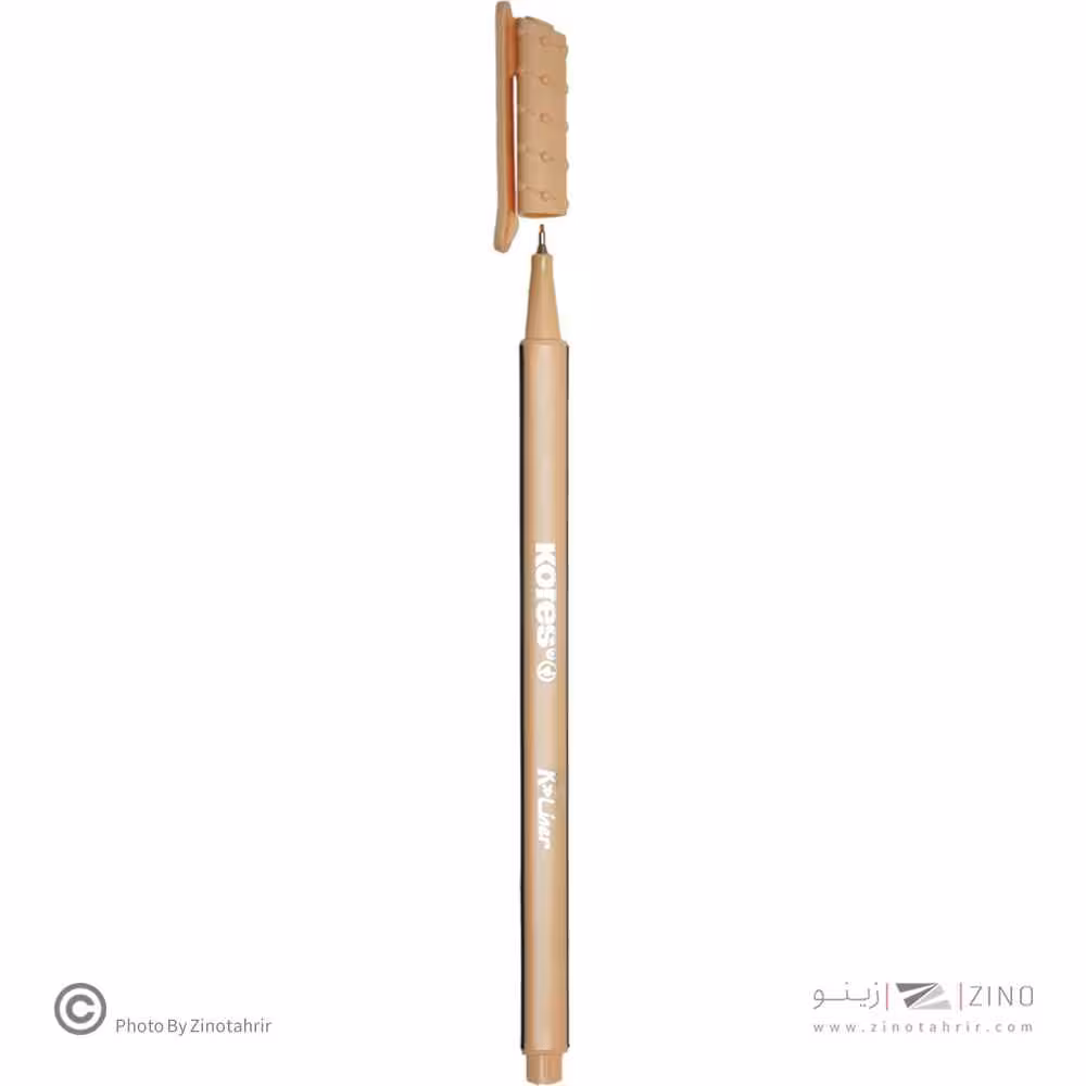 روان نویس نوک نمدی بدنه سه گوش کورس رنگ بژ کد28177