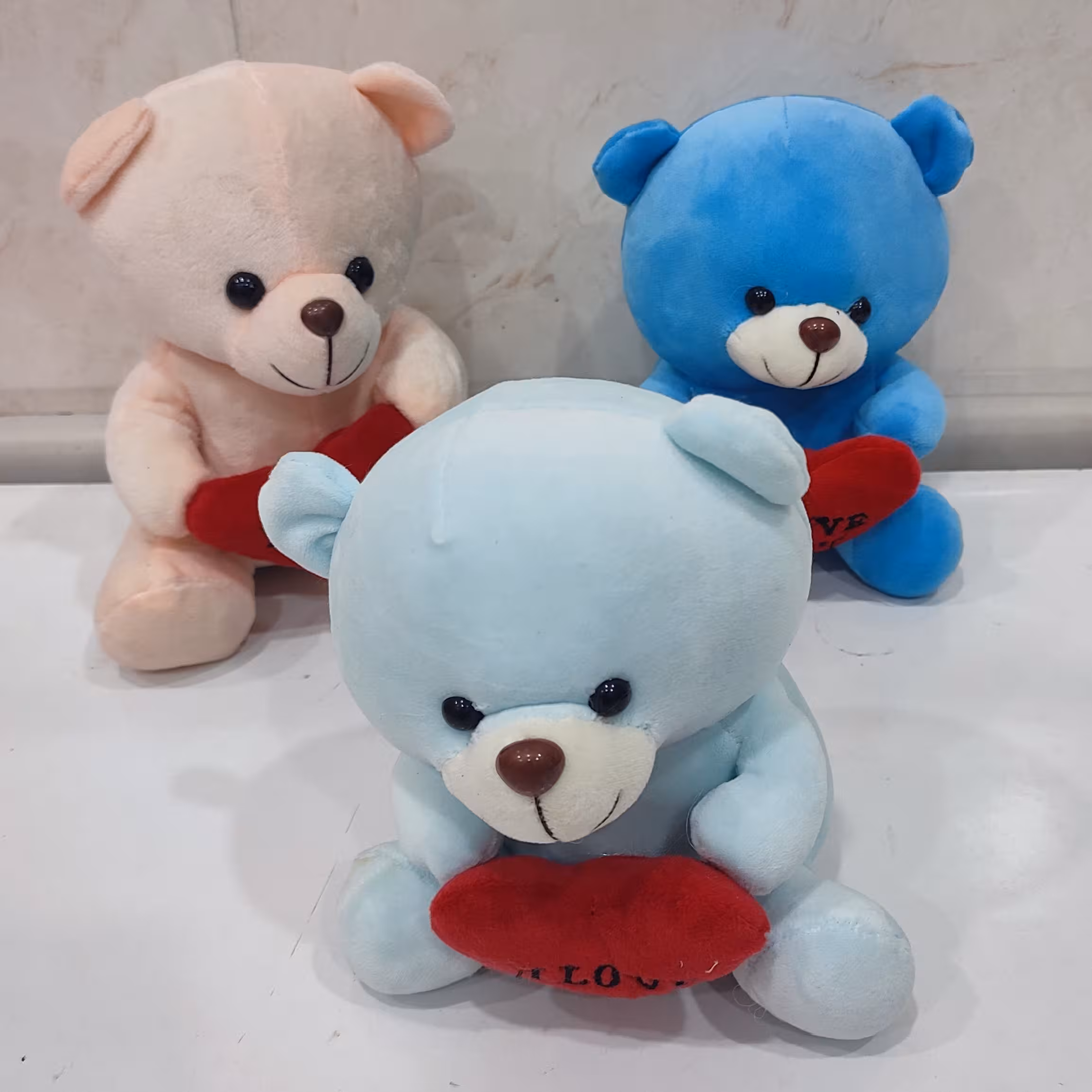 عروسک پولیشی خرس نیکی قلب دار 