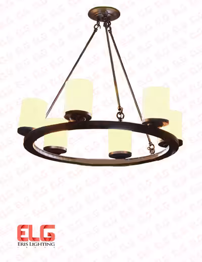 لوستر رینگی 6 شعله حباب دار مدل RA1054