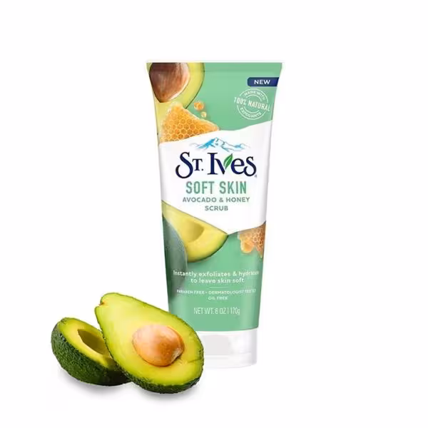 اسکراب لایه بردار آووکادو و عسل سینت ایوز avocado & honey حجم 170 گرم