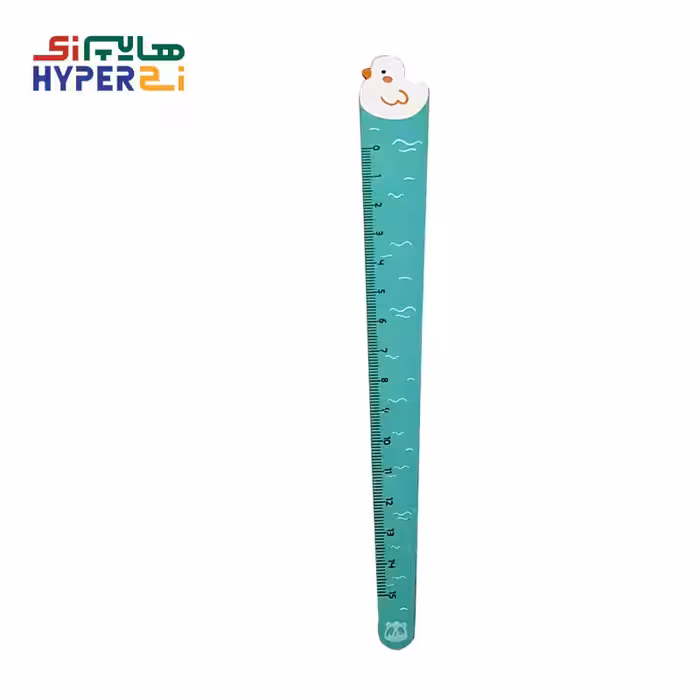 خط کش فانتزی چوبی 15 سانتی طرح اردک