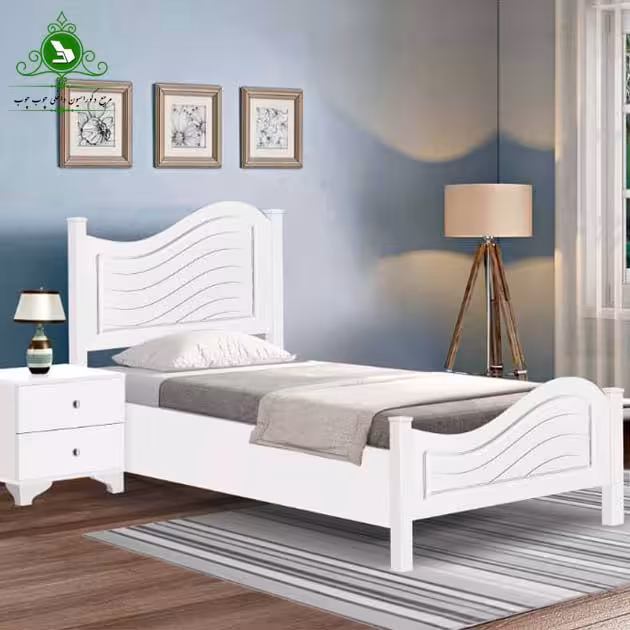 تخت خواب یک نفره مدل موج