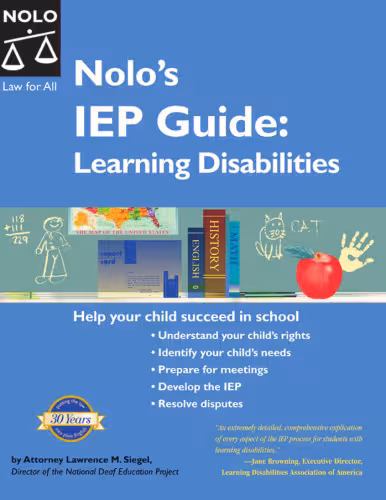 خرید و دانلود نسخه کامل کتاب Nolo's IEP Guide: Learning Disabilities