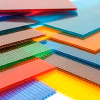 ورق پلی کربنات دو جداره رول  پلیمر کاوه 2/5 میل (5 تا 10 رول )