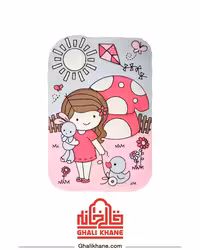 قالیچه فانتزی کودک زرباف طرح آلیس