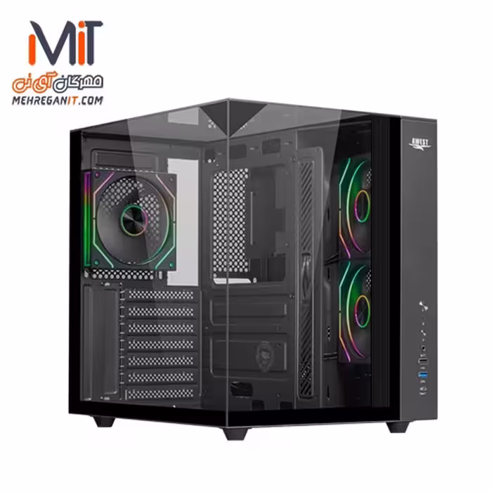 کیس کامپیوتر گیمینگ اوست مدل AWEST AQ-15TG-B