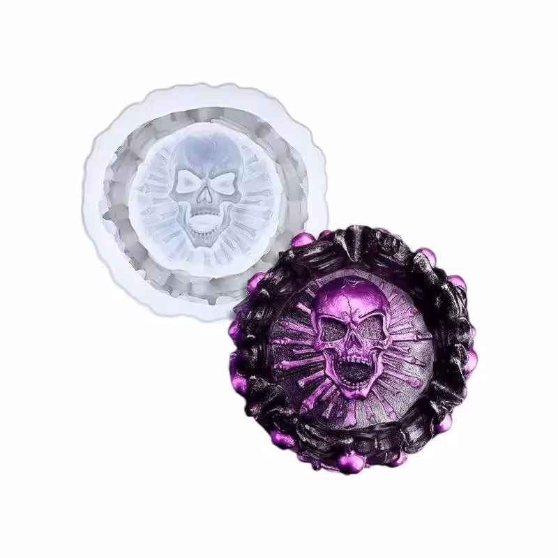 قالب سیلیکونی وارداتی زیر سیگاری اسکلت قطر 13 سانت