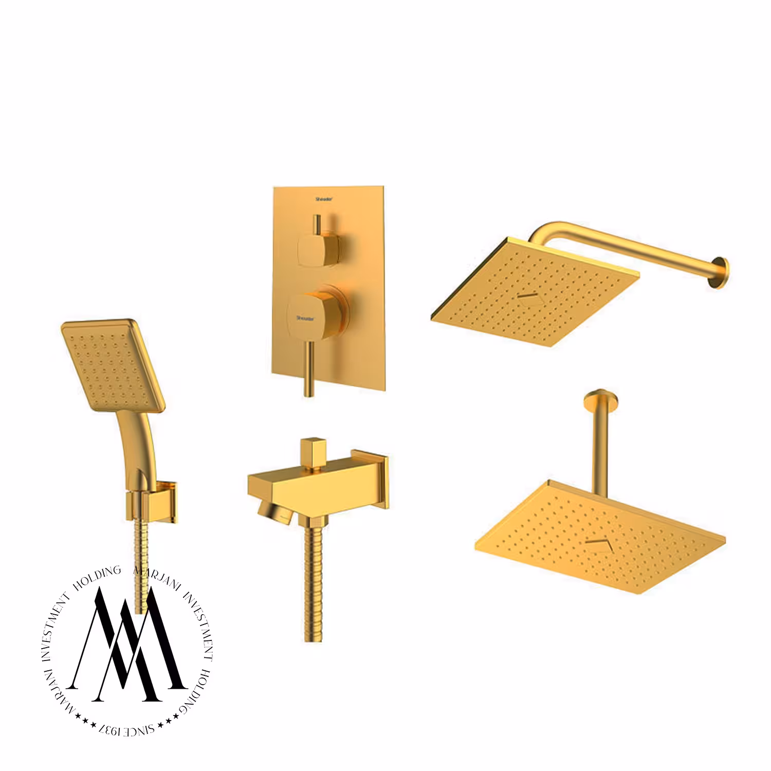 شیر حمام توکار شودر مدل رومر ABS تیپ 4 (طلامات)