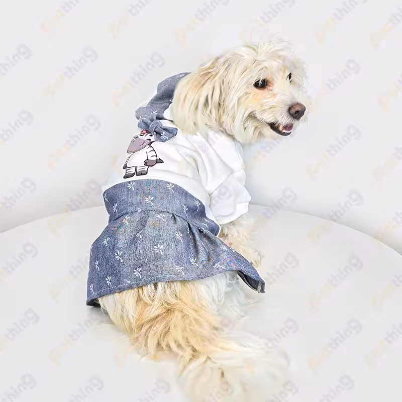 هودی دخترانه دورس و لی چاپدار سگ و گربه