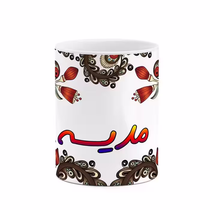 ماگ   اسم مدیسه  سنتی گل و بته کد mgh47516