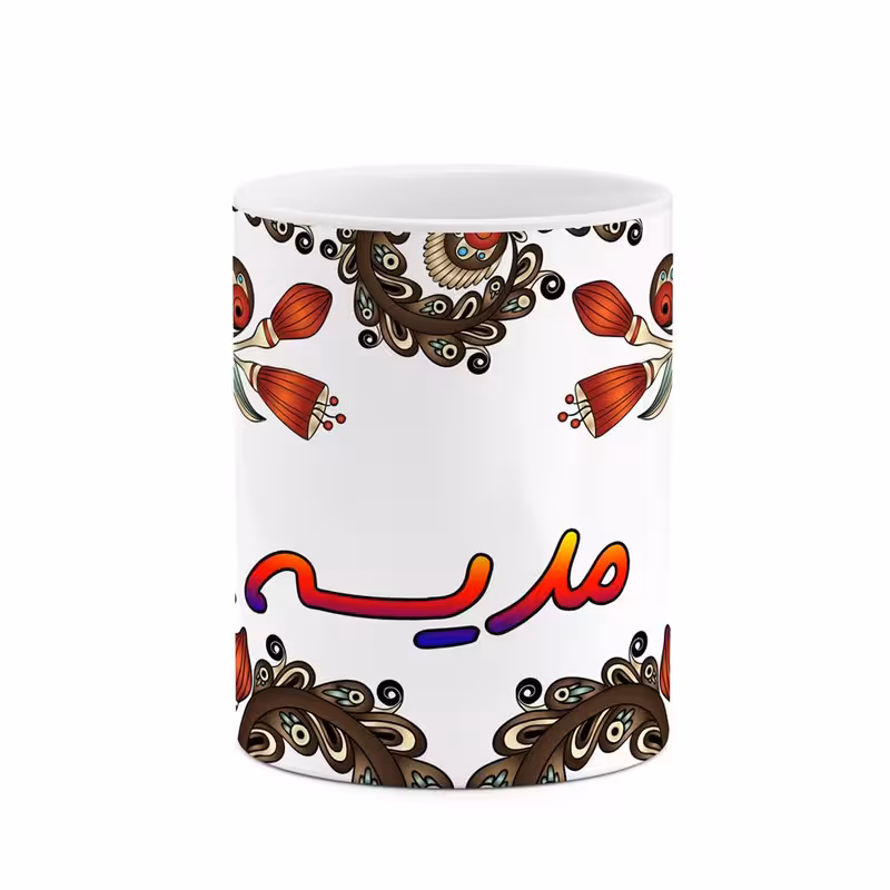 ماگ   اسم مدیسه  سنتی گل و بته کد mgh47516