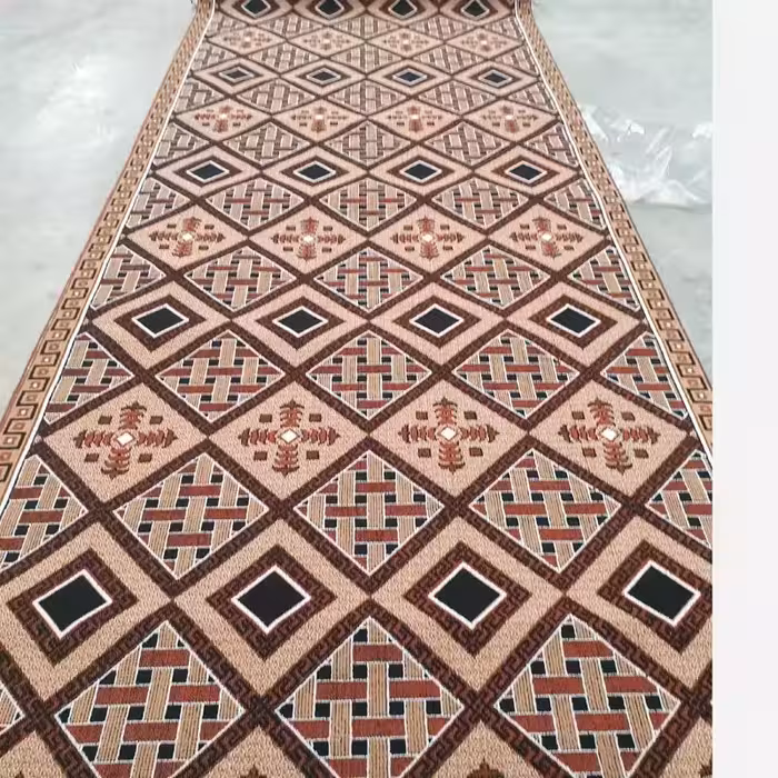 کناره گلیم ماشینی کاشان طرح حصیری 3در3متر(هزینه ارسال باخریداروپس کرایه میباشد)