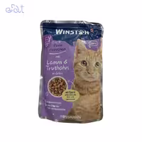 پوچ گربه وینستون طعم گوشت بره و بوقلمون مدل Winston Lamb & Truthahn وزن 100 گرم