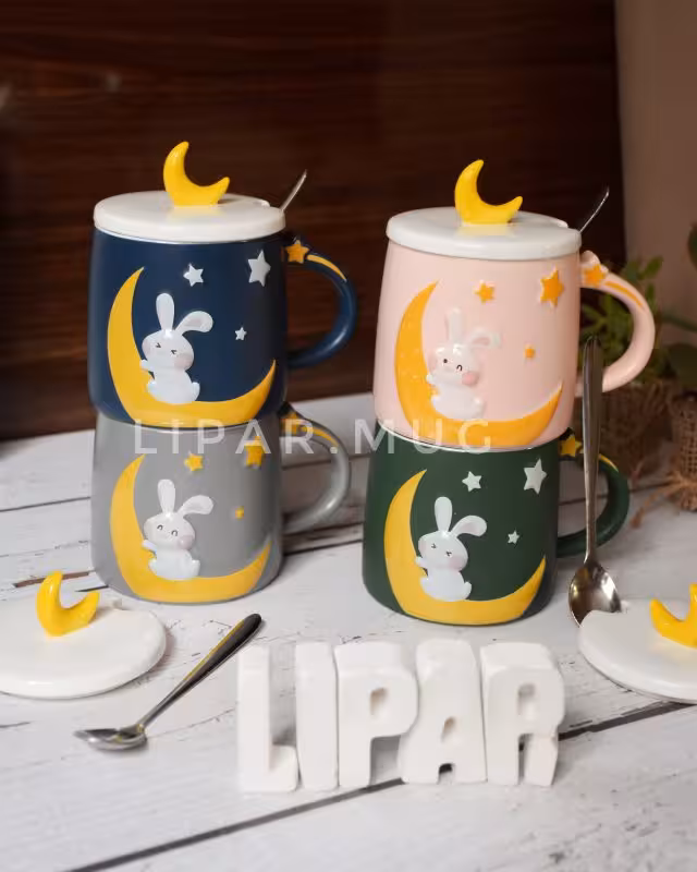 ماگ خرگوش روی ماه