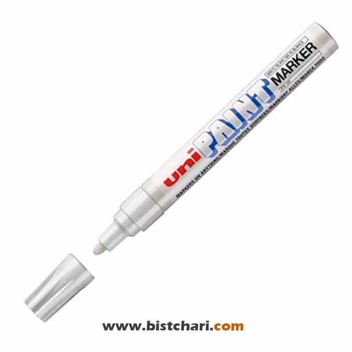 ماژیک پرمننت سفید مدل Uni Paint marker برند یونی بال Uni ball