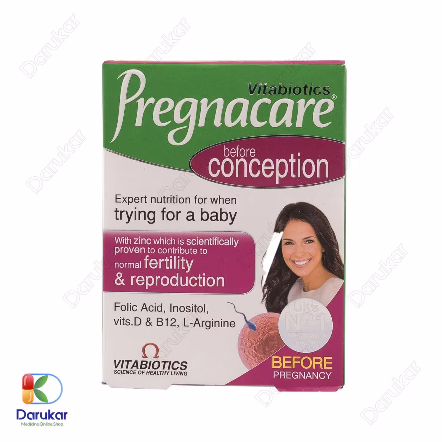 قرص پرگناکر کانسپشن ویتابیوتیکس 30 عدد