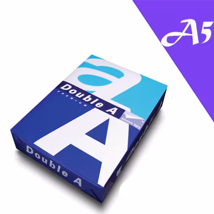 کاغذ A5 دبل آ 80 گرمی بسته 1000 عددی