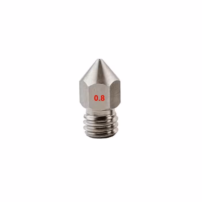 خرید و قیمت نازل استیل اکسترودر MK7) 0.8mm) فیلامنت 1.75
