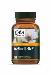 قرص جویدنی گیاهی تسکین رفلاکس Gaia Herbs - بسته 45 عددی