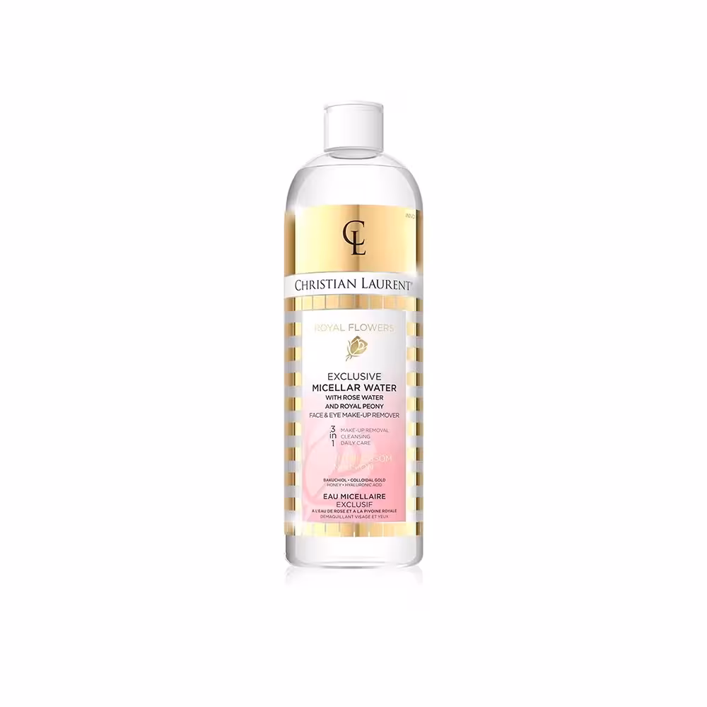 میسلار واتر آبرسان و ضد چروک گل و طلا کریستین لورنت Royal Flowers