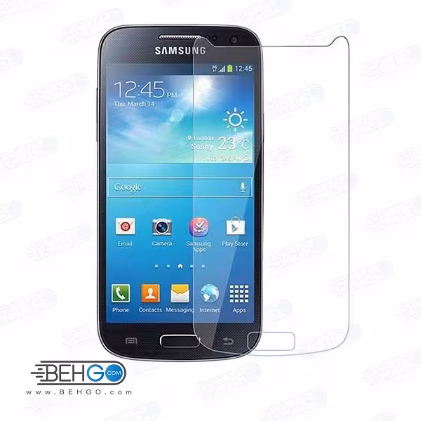 گلس S4 mini بی رنگ و شفاف یا محافظ صفحه نمایش شیشه ای Glass Screen Protector samsung S4 mini