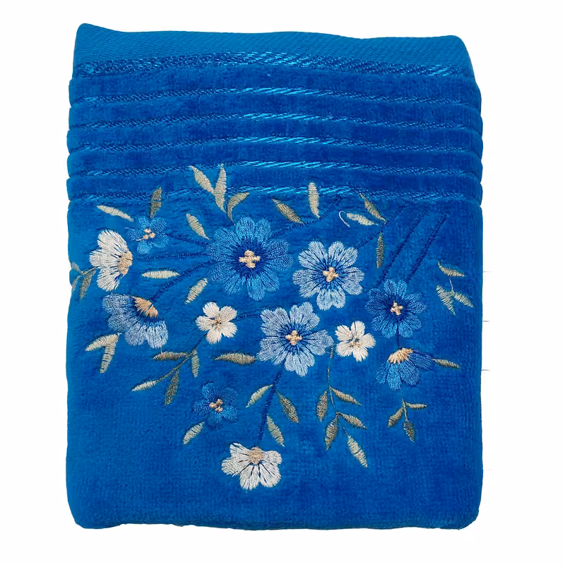 حوله دستی ماندگار مدل گلدوزی کد 85 سایز 40x73 سانتی متر | کالا مکس