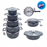 سرویس قابلمه چدن 19 پارچه راکلند خاکستری