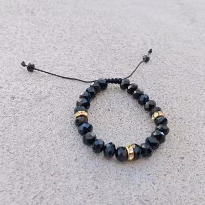 دستبند کریستالی بافت