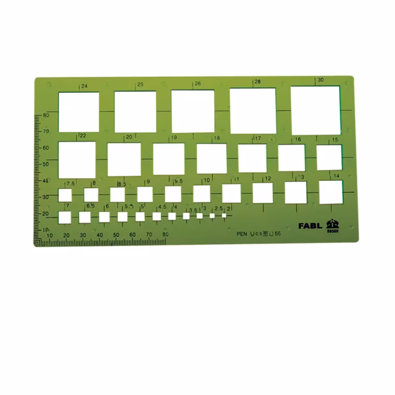 شابلون مهندسی فابل طرح مربع