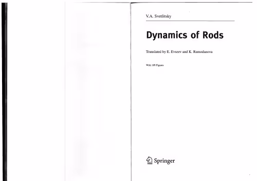 خرید و دانلود نسخه کامل کتاب Dynamics of Rods