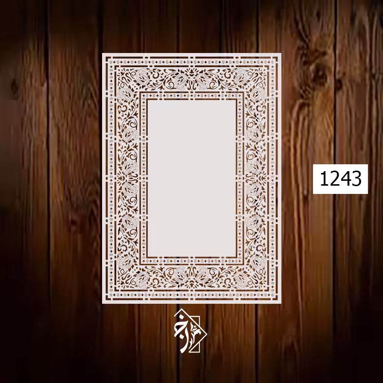 شابلون قاب فرش کد 1243