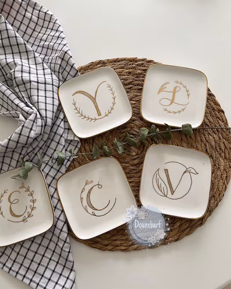 ظرف سرامیکی دور طلایی ( 10316 )