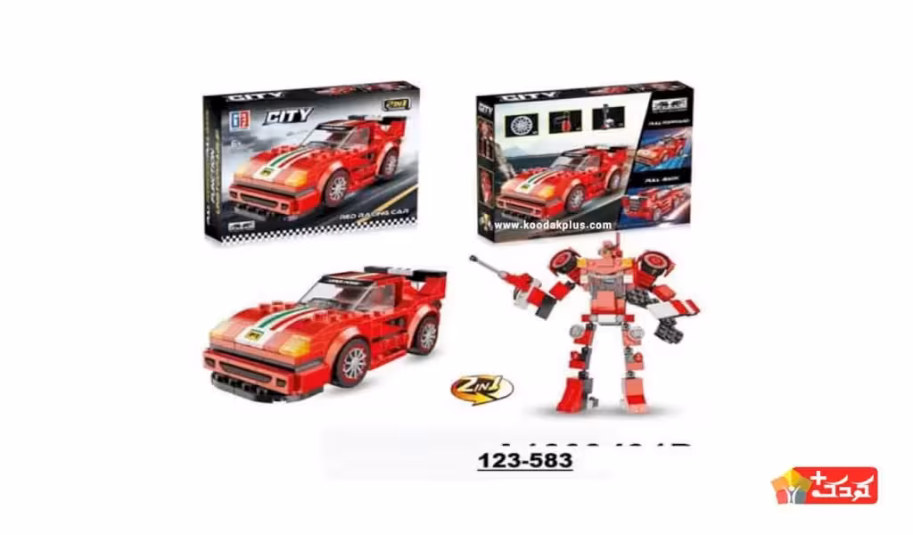 لگو ماشین و ربات دو مدلی سیتی مدل 583-123