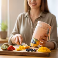 شیکر و آبمیوه گیر شارژی پرتابل مدل portable juicer KPL08