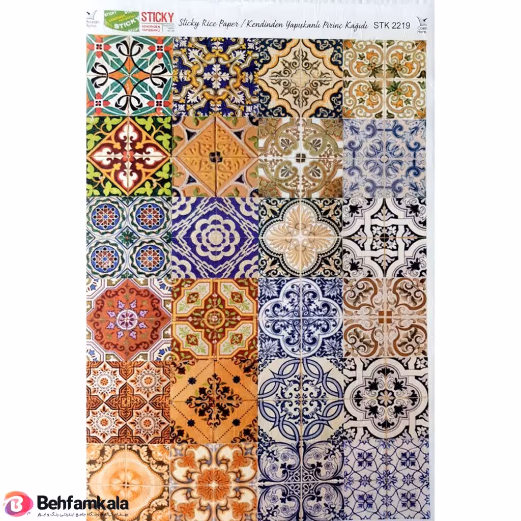 دکوپاژ برنجی(الیافی)پشت چسب دار ریچ کد 2219