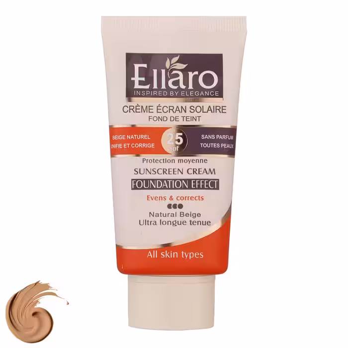کرم ضد آفتاب رنگی الارو مدل SPF25 محافظ UVA ،UVB، مناسب انواع پوست حجم 40 میلی‌لیتر