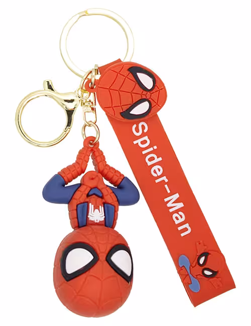 جاکلیدی سیلیکونی فانتزی طرح مرد عنکبوتی کد C