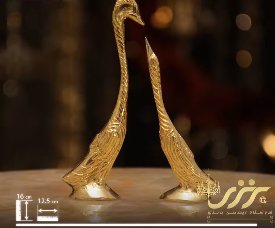 مجسمه برنزی قو ریخته نقلی